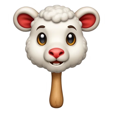 Angry lamb chop sticker
