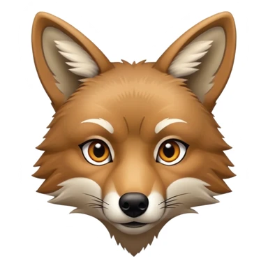 quiet coyote hand symbol sticker