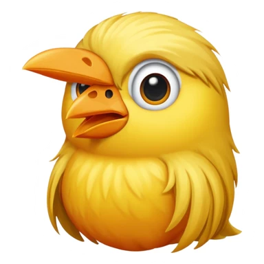  long haired bird sticker