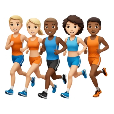 Running friends sticker