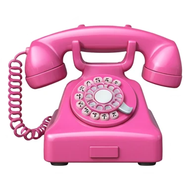Pink hotline phone sticker