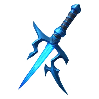 sci-fi multiblade sword-with-blue-ray-blade sticker