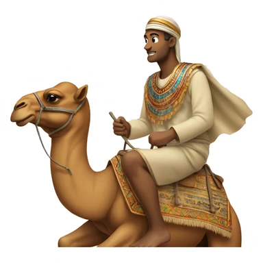 Man on a camel in egypt sticker
