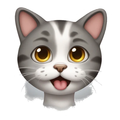 A cat sending kisses sticker