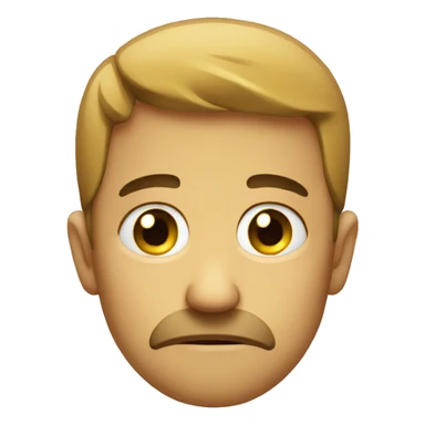 really sad emoji sticker