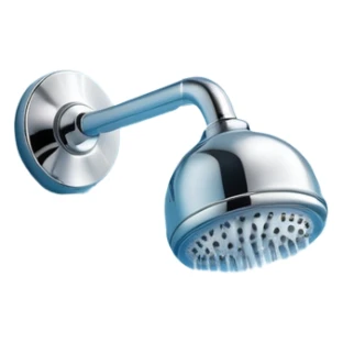 3D render of a modern shower head spraying water, minimal background, Pixar style, soft lighting, clean bathroom chrome aesthetic, slightly playful


 sticker
