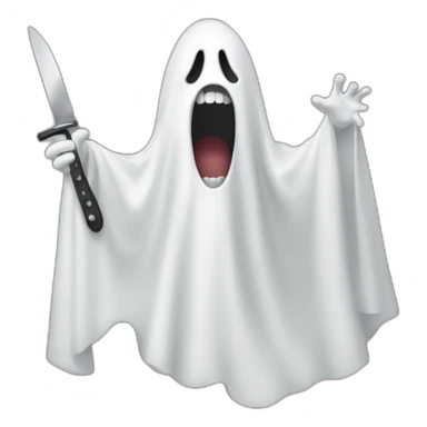 Scream couteau ghost sticker