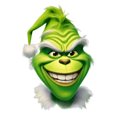 The grinch smirking sticker