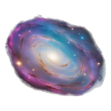 Colourful galaxy  sticker