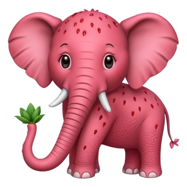 Hazme un elefante con piel de fresa sticker