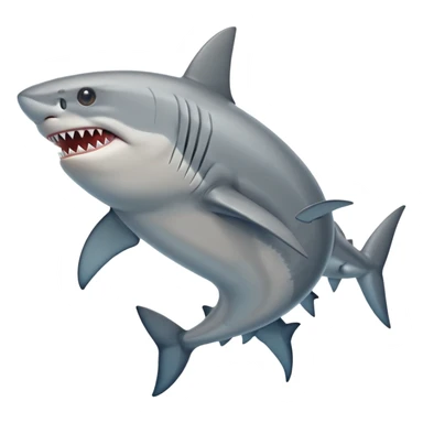 Tiburon con piernas y con zapatos sticker