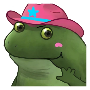 pink sparkly cowboy hat sticker