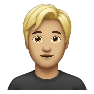 anthony-asian-designer-blond-hair sticker
