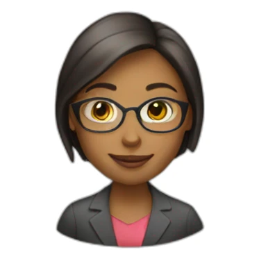 Young lady teacher sticker