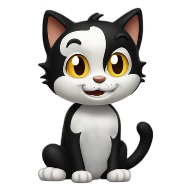 Felix the Cat cartoon sticker