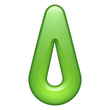 make exclamation point in light green color emoji sticker