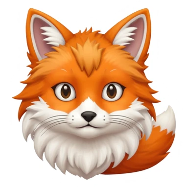 Half fox half cat 🐱🦊 sticker