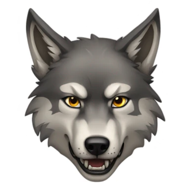 Brutal wolf sticker