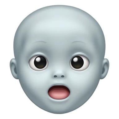 black baby ghost face sticker