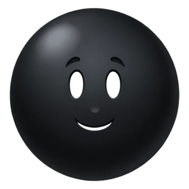 Black Ball with MB written on it. Nothing else no holes. sticker