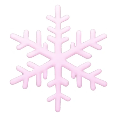 pastel pink snowflake  sticker
