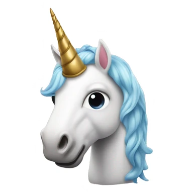 unicorn with eggplnt in place of the horn sticker