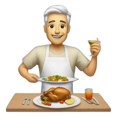 finished dinner sticker