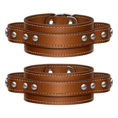 Leather wrist cuffs sticker