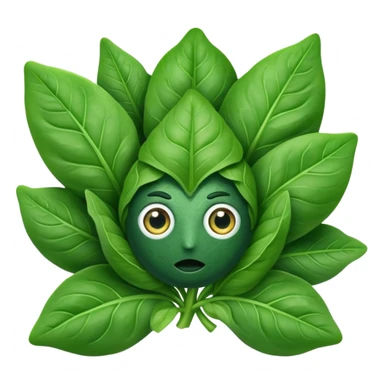 Spinach with eyes without human face sticker