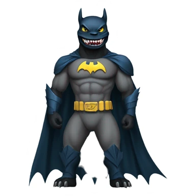 Godzilla dressed as Batman sticker