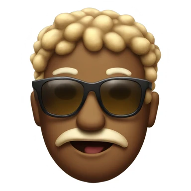 pile of poo wearing sunglasses sticker