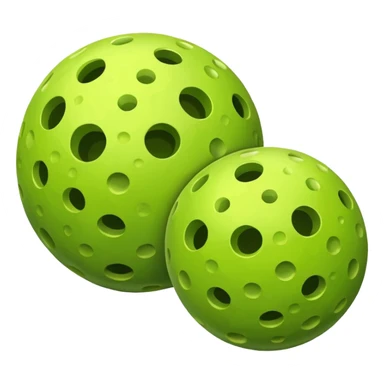Two pickleballs sticker