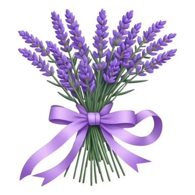 aesthetic bundle of lavendar tied with ribbon sticker