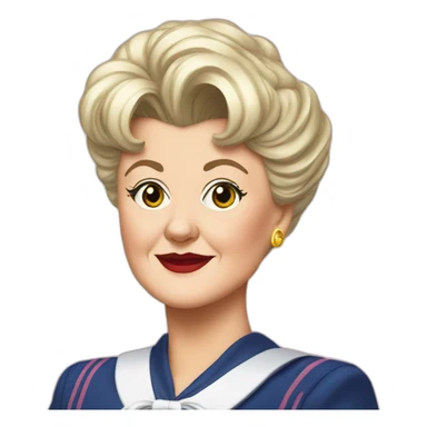 Jessica fletcher as sailor moon sticker