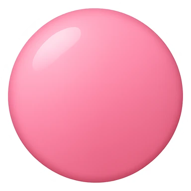 pink circle with soft gradient, glossy effect, icon style sticker