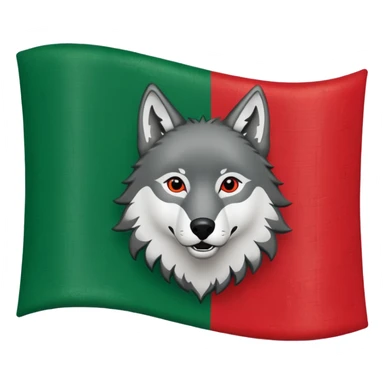 Alte Tschetschenien Flagge mit den wolf drauf sticker