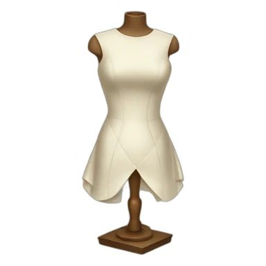 Dress form sticker