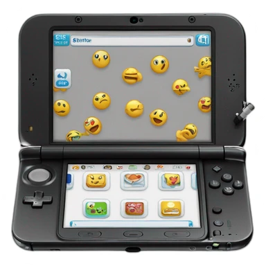 New Nintendo 3DS XL black sticker