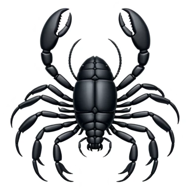 Black sicrpio insect sticker