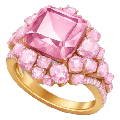 pink diamond ring sticker