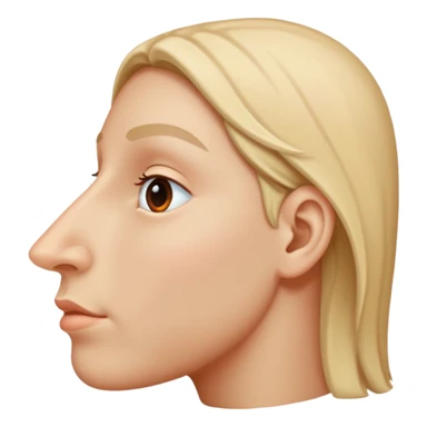 Side profile nose sticker