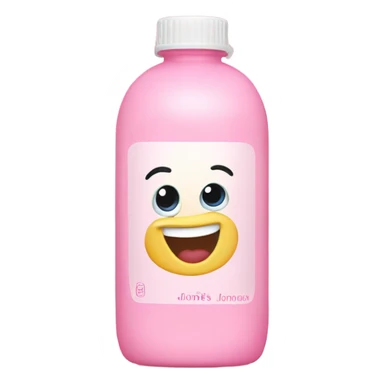 JOHNSON'S Baby oil pink bottle sticker