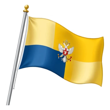 Vatican city flag sticker