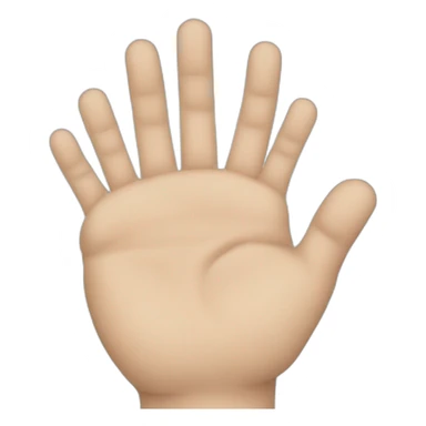 hand stop emoji sticker