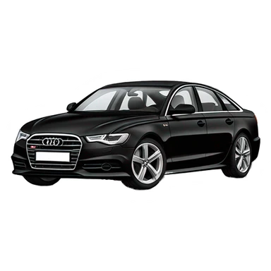 Audi A6 black sticker