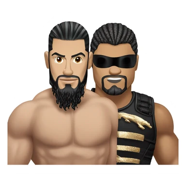 Roman Reigns VS Cody Rhodes on ring sticker