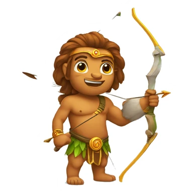 Hanumanji with bow and arrow sticker