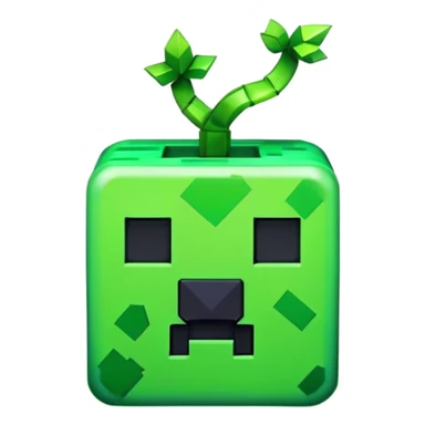 Minecraft neon creeper sticker