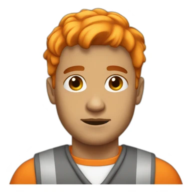 Prisoner in orange jumper sticker