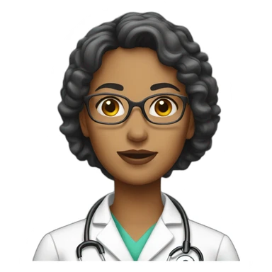 Tipping hand woman doctor sticker